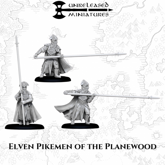 Elven Pikemen of the Planewood | Unreleased Miniatures
