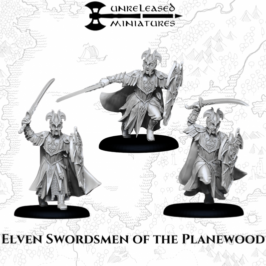 Elven Swordsmen of the Planewood | Unreleased Miniatures