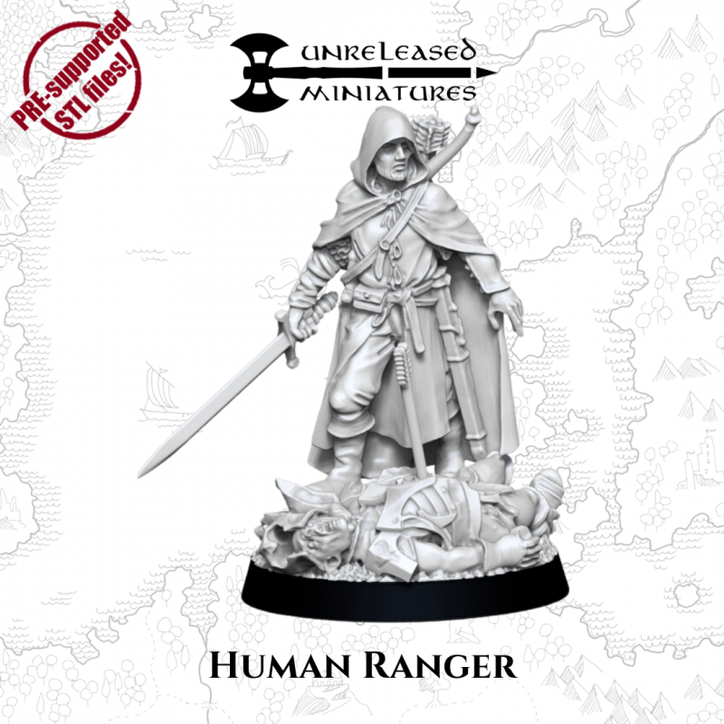 Human Contact Rander Human Ranger | Unreleased Miniatures – Bonstark Miniatures