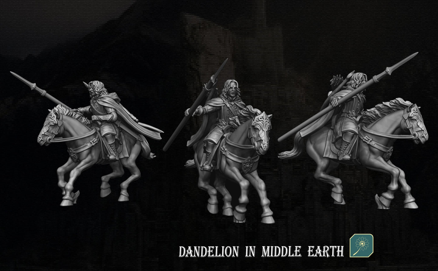 Captain of the Moonland Ranger foot and mounted  | Dandelion Miniatures | free people  | White City | 28mm | mesbg | lotr |