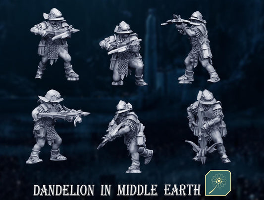 Half Orc Crossbows | Dandelion in middle earth | Uruk | White Hand | 28mm | mesbg | lotr | Beserker |
