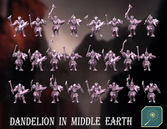 Orc Legion of the North | Dandelion in middle earth | Orcs | Gundabad Orcs | Dol Guldur | 28mm | mesbg | lotr | Beserker |
