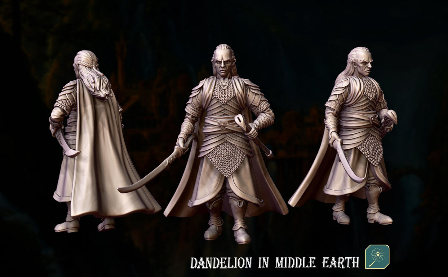 Deep Valley, The Wise Lord foot & mounted | Deep Valley Elves | Dandelion in middle earth | elven warriors | mesbg | lotr | 28mm |