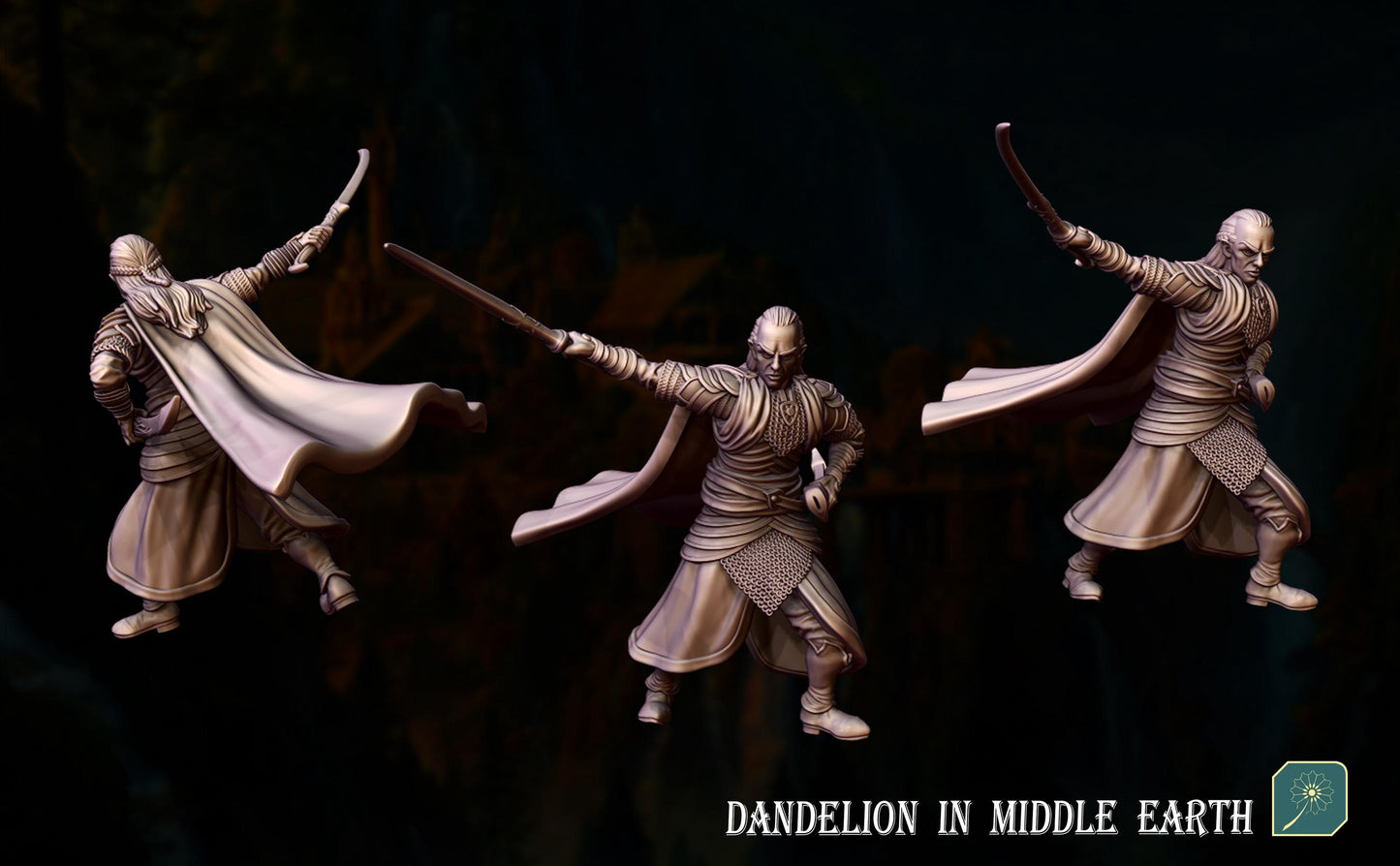 Deep Valley, The Wise Lord foot & mounted | Deep Valley Elves | Dandelion in middle earth | elven warriors | mesbg | lotr | 28mm |