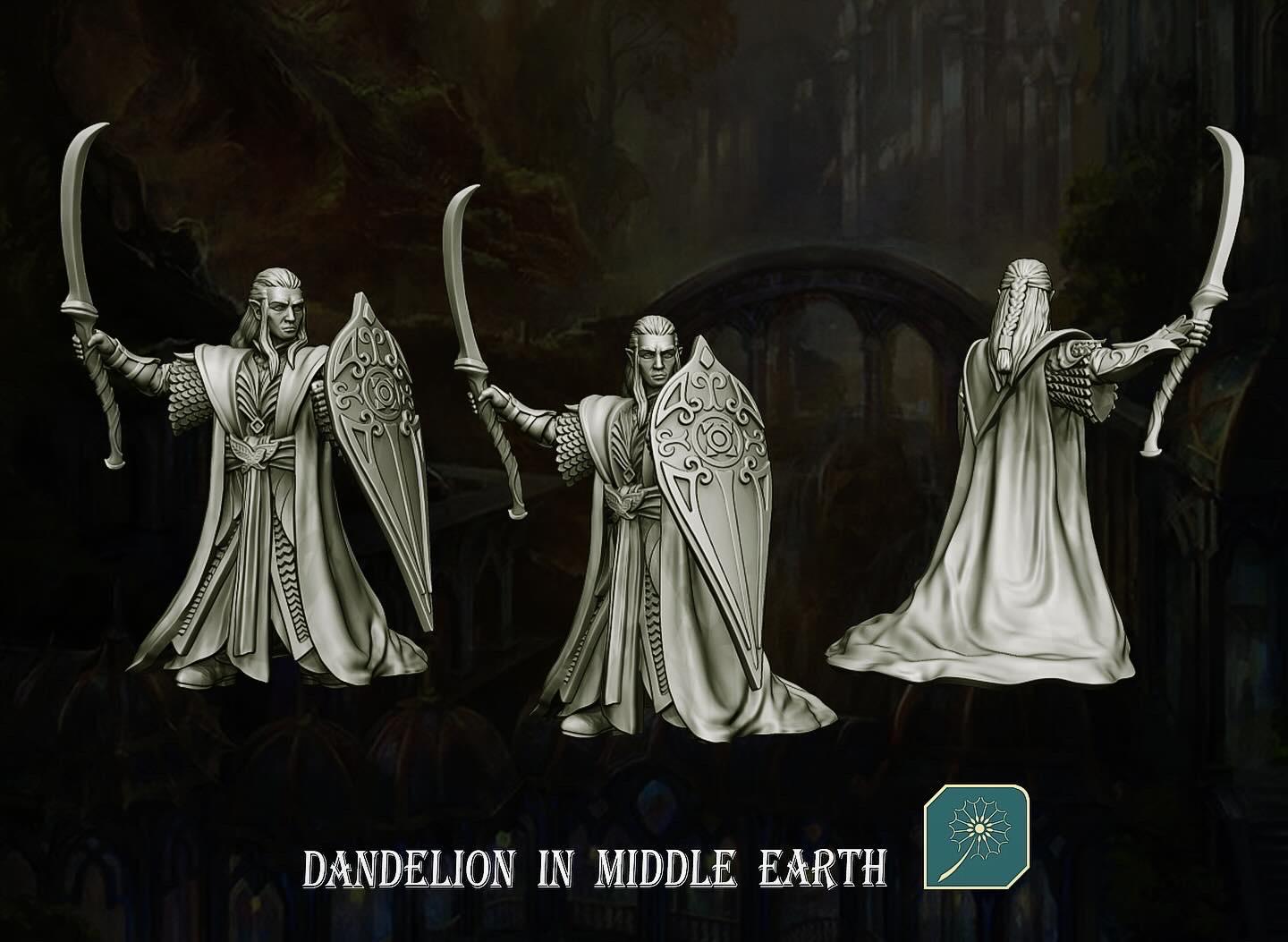 Lord of the Golden Wood | Dandelion in middle earth  | Celeborn | elf lord | Dark elf | mesbg | lotr | 28mm | Lady of light | enchantress |
