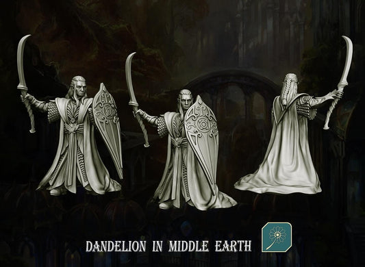 Lord of the Golden Wood | Dandelion in middle earth  | Celeborn | elf lord | Dark elf | mesbg | lotr | 28mm | Lady of light | enchantress |