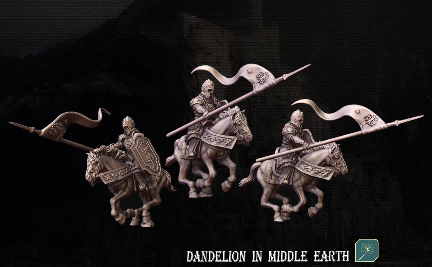 Captain of the Moonland Ranger foot and mounted armoured | Dandelion Miniatures | free people  | White City | 28mm | mesbg | lotr |