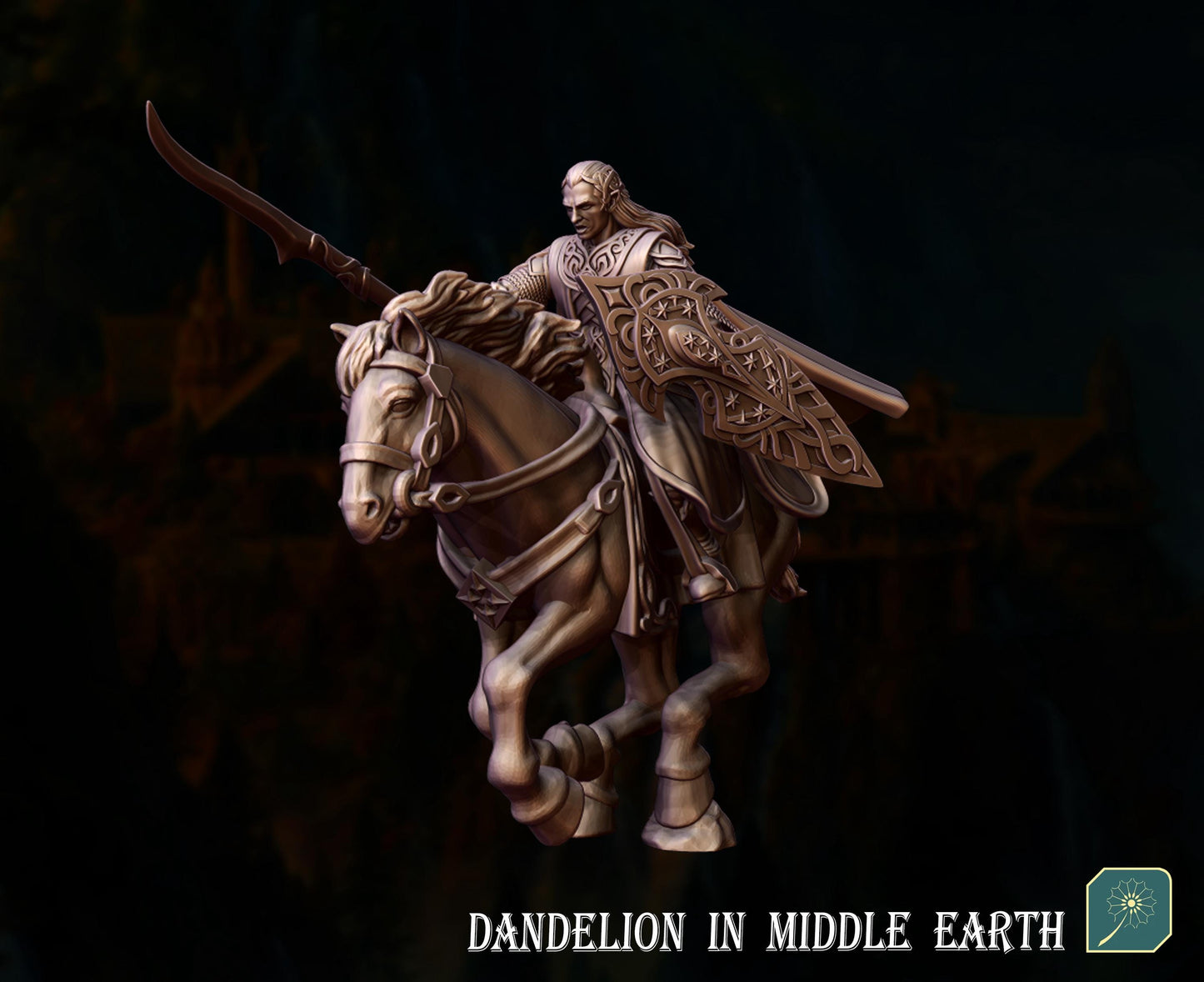 Deep Valley High King foot & mounted | Dandelion in middle earth | Gil Galad | mesbg | lotr | 28mm | Rivendell