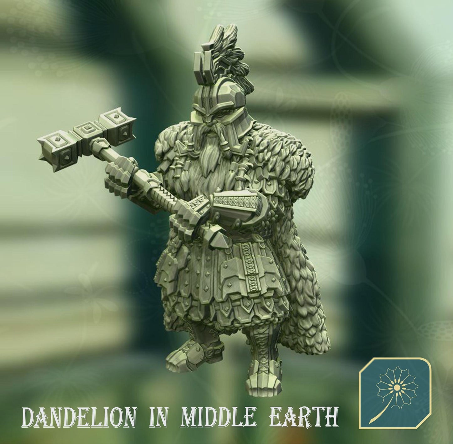 Dwarven King of Metal Mountain Foot & Mounted | iron Dwarves | Dandelion in middle earth | Dwarven | mesbg | lotr | 28mm |