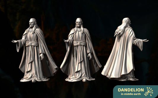 Deep Valley, The Master of the Silver Harbour  | Elf Lord  | Dandelion in middle earth | Cirdan | mesbg | lotr | 28mm |