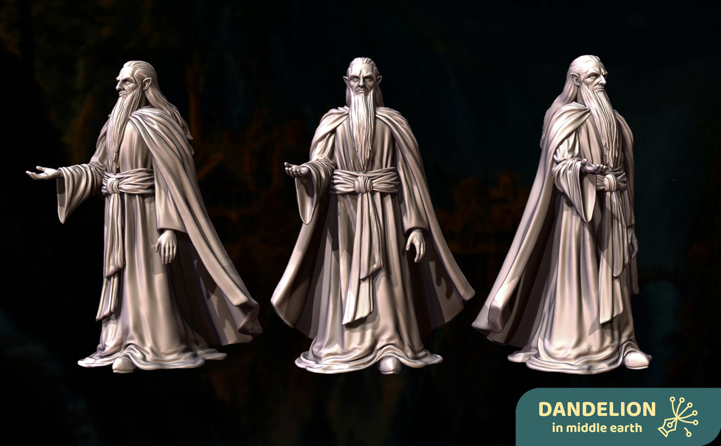 Deep Valley, The Master of the Silver Harbour  | Elf Lord  | Dandelion in middle earth | Cirdan | mesbg | lotr | 28mm |