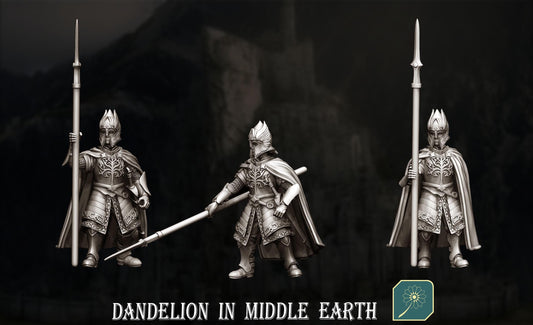 Citadel Guard of Guard Tower Swordsmen | Dandelion in middle earth | Gondor | free people | White City | 28mm | mesbg | lotr |