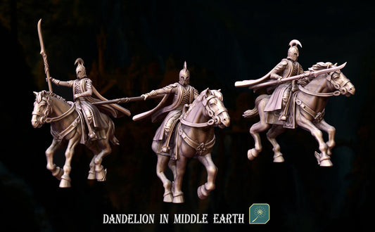 Deep Valley Riders, Spears | Dandelion in middle earth | Rivendell Cavalry | mesbg | lotr | 28mm | Rivendell