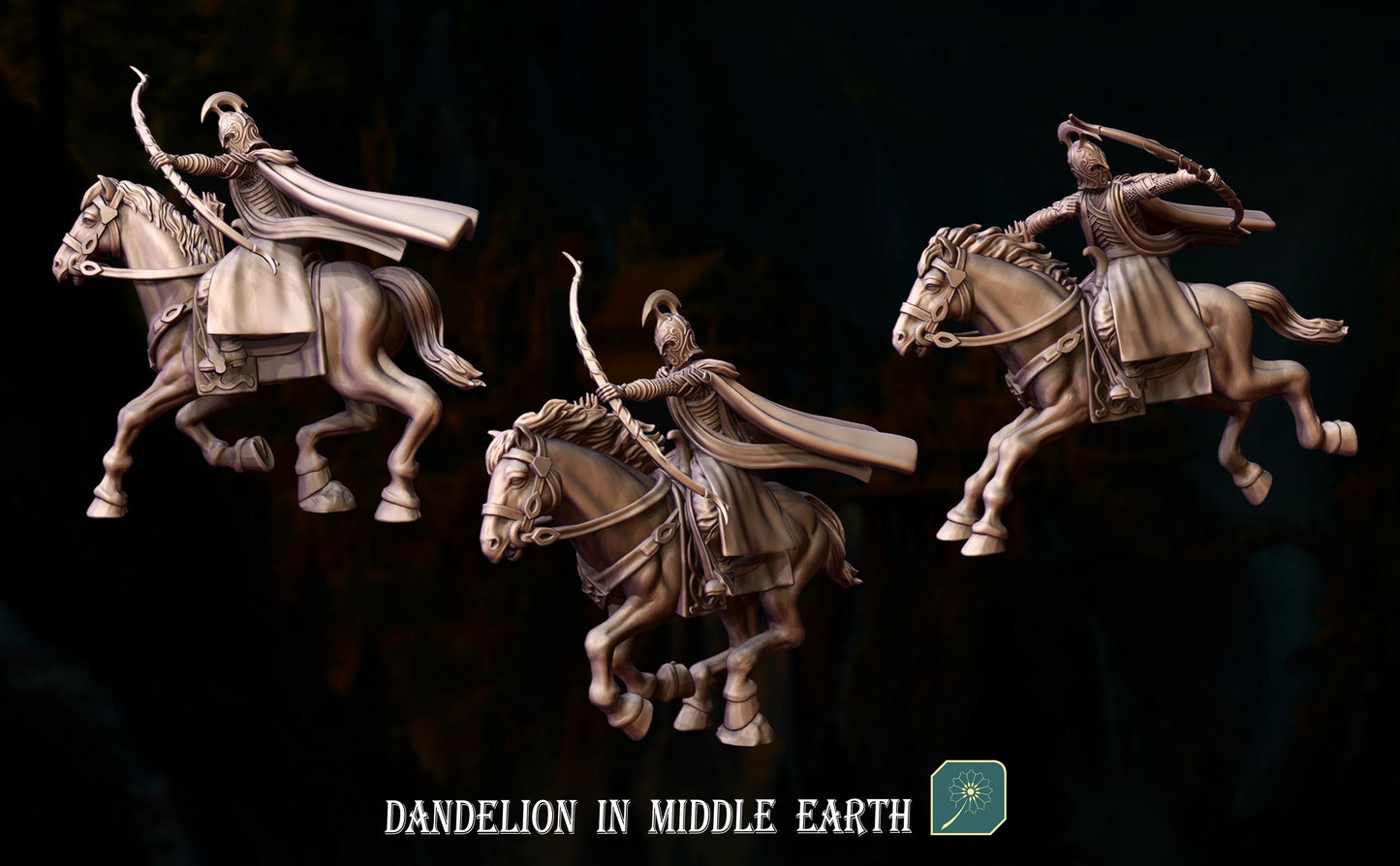 Deep Valley Riders, Bows & Swords | Dandelion in middle earth | Rivendell Cavalry | mesbg | lotr | 28mm | Rivendell