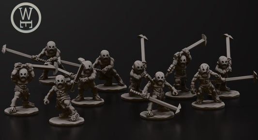 White Hand Khoru-kai Berserkers | Wakes Emporium | 10mm | Warmaster | lotr | Middle earth | Uruk