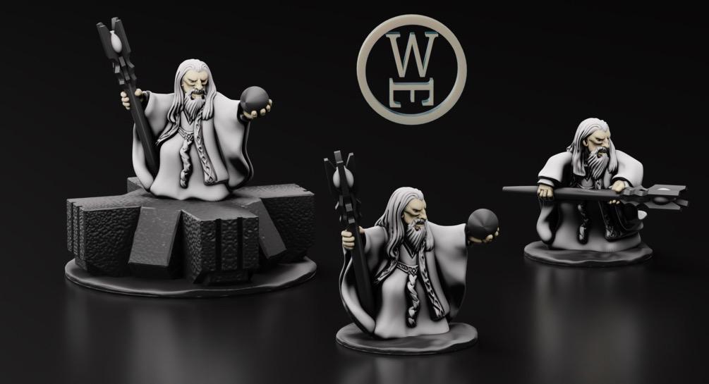 White Hand Evil Wizard | Wakes Emporium | 10mm | Warmaster | lotr | Middle earth | Saruman