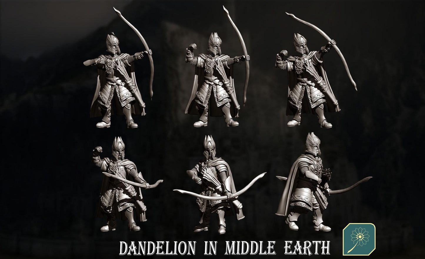 Citadel Guard of Guard Tower Archers | Dandelion in middle earth | Gondor | free people | White City | 28mm | mesbg | lotr |