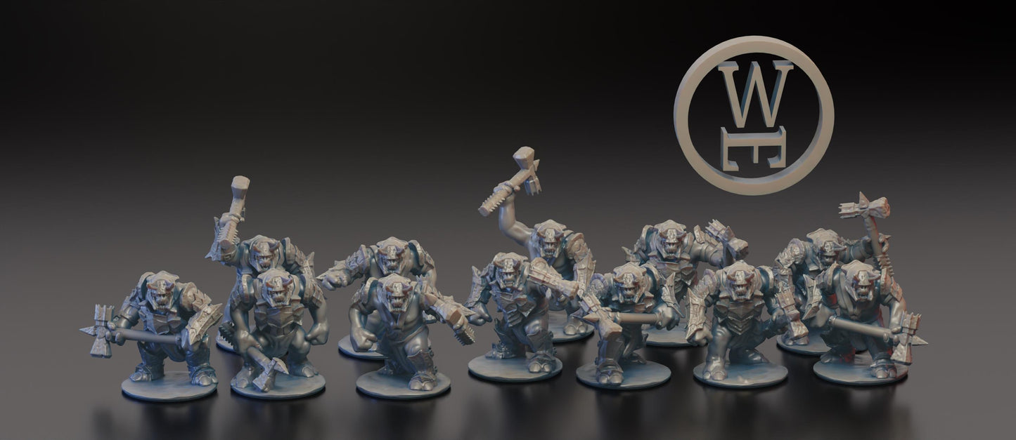 Morghei Armoured Trolls | Wakes Emporium | 10mm | Warmaster | lotr | Middle earth | Trolls