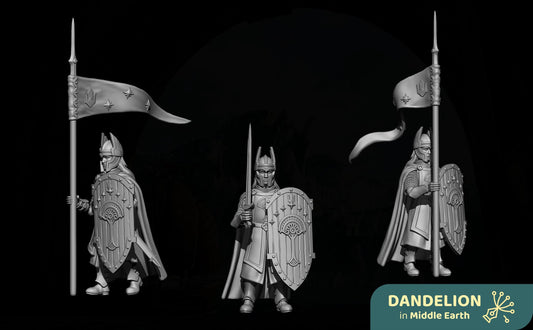 Men of West Starward infantry  Miniatures Set | 28mm Fantasy Infantry | Wargaming / RPG Tabletop Proxy Models | Resin Figures | numenor