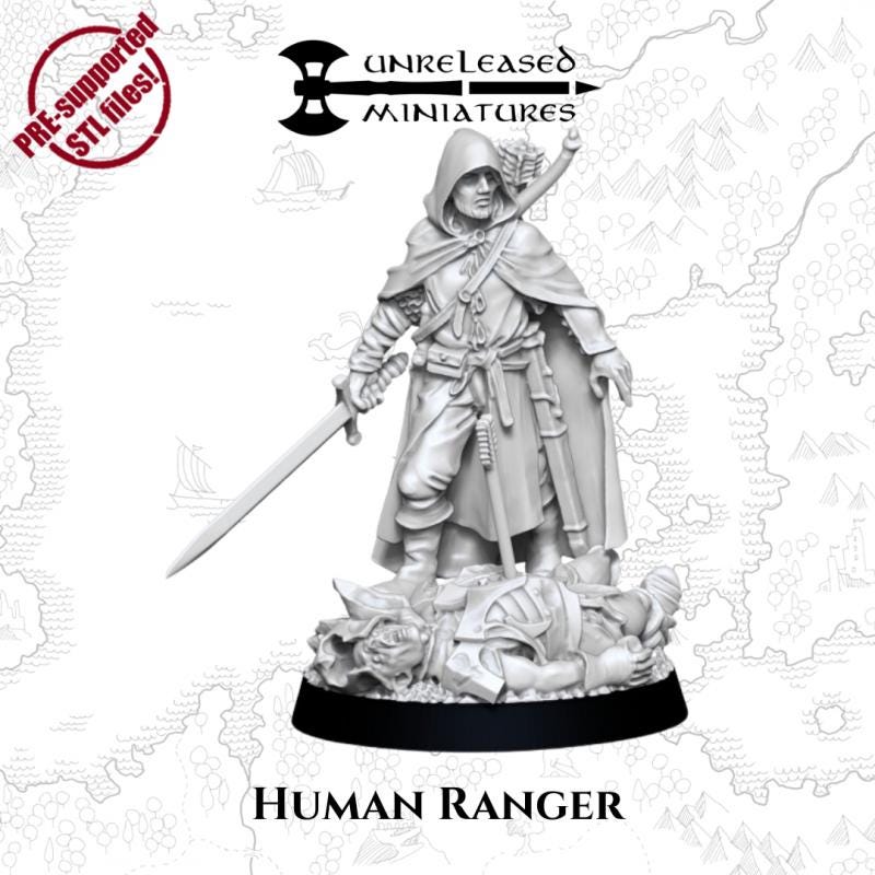 Human Ranger | Unreleased Miniatures |  mesbg | lotr | 28mm |
