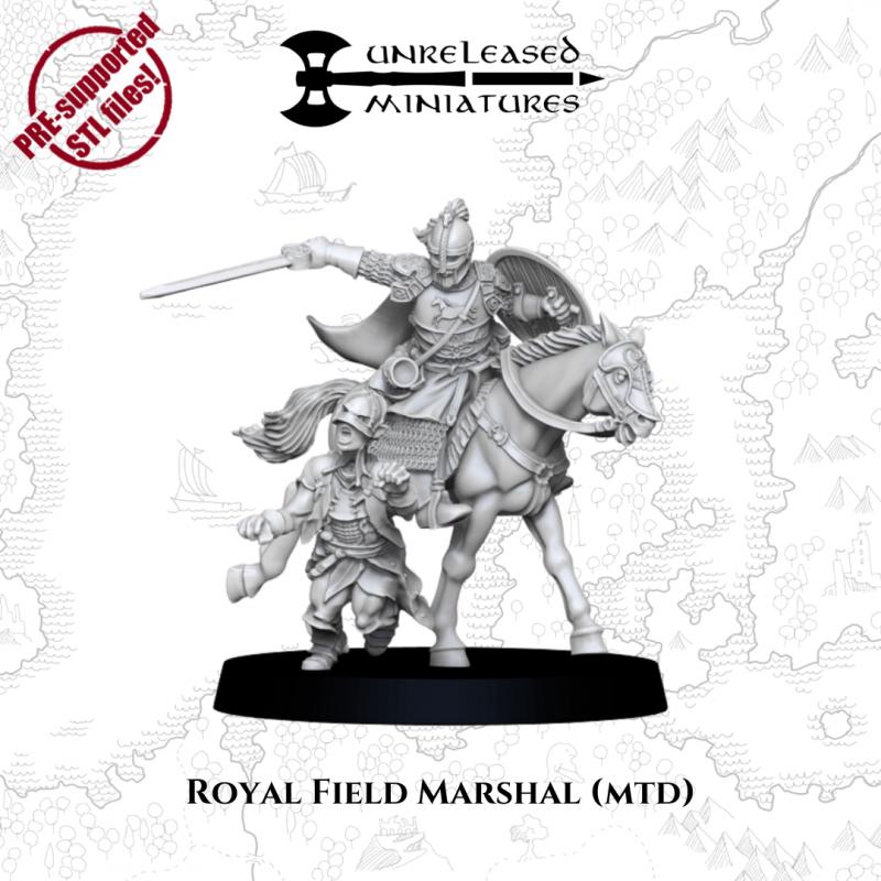 Royal Field Marshal foot & mounted | Horse Lords | Unreleased Miniatures |  mesbg | lotr | 28mm |