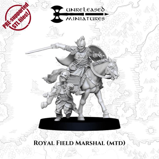 Royal Field Marshal foot & mounted | Horse Lords | Unreleased Miniatures |  mesbg | lotr | 28mm |