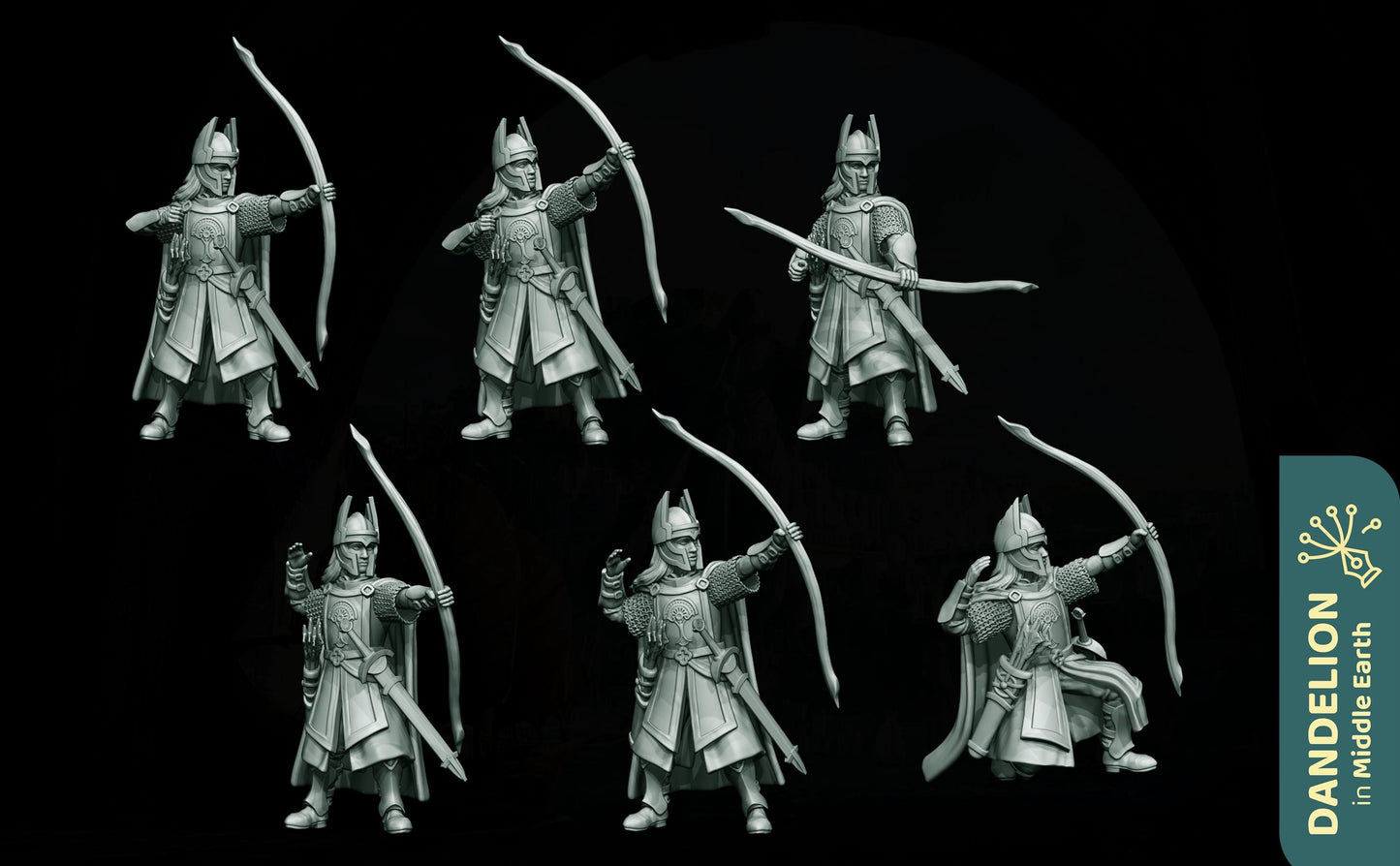 Men of West Starward Bowmen | Dandelion in middle earth | Men of the West | Numenor | men of the last alliance | mesbg | lotr | 28mm |