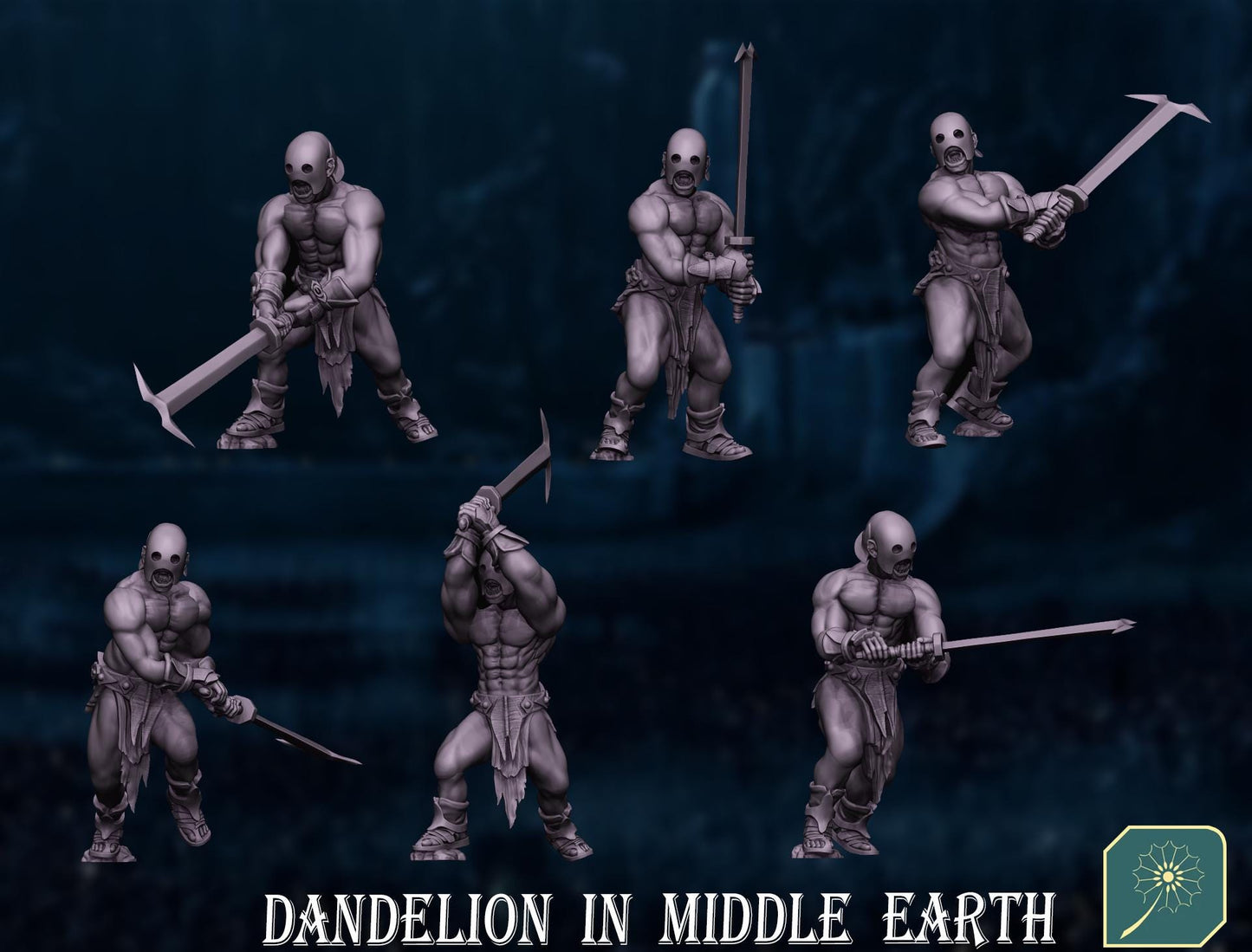 Half Orc Army Warband Set | 28mm Fantasy Wargaming Miniatures | Full Army Bundle | RPG & Tabletop Proxy Models