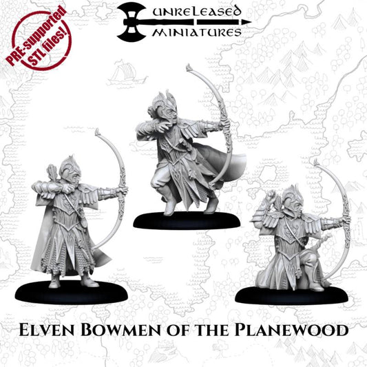 Elven Bowmen of the Planewood | Unreleased Miniatures | Woodland Realm | Mirkwood | mesbg | lotr | 28mm |