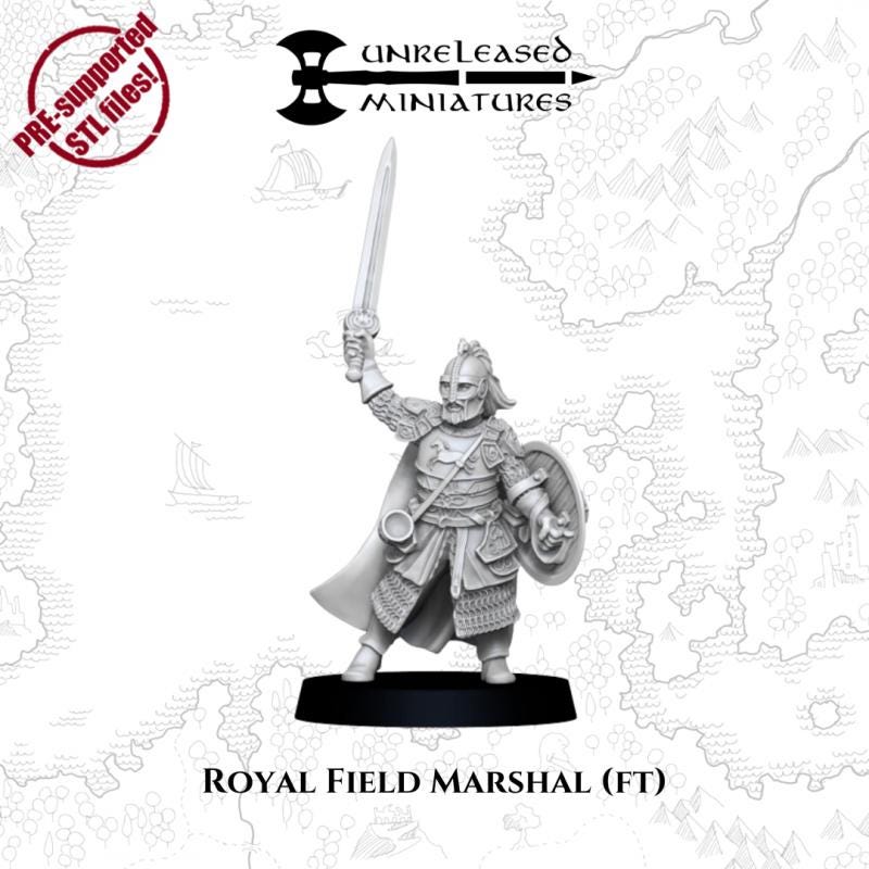 Royal Field Marshal foot & mounted | Horse Lords | Unreleased Miniatures |  mesbg | lotr | 28mm |