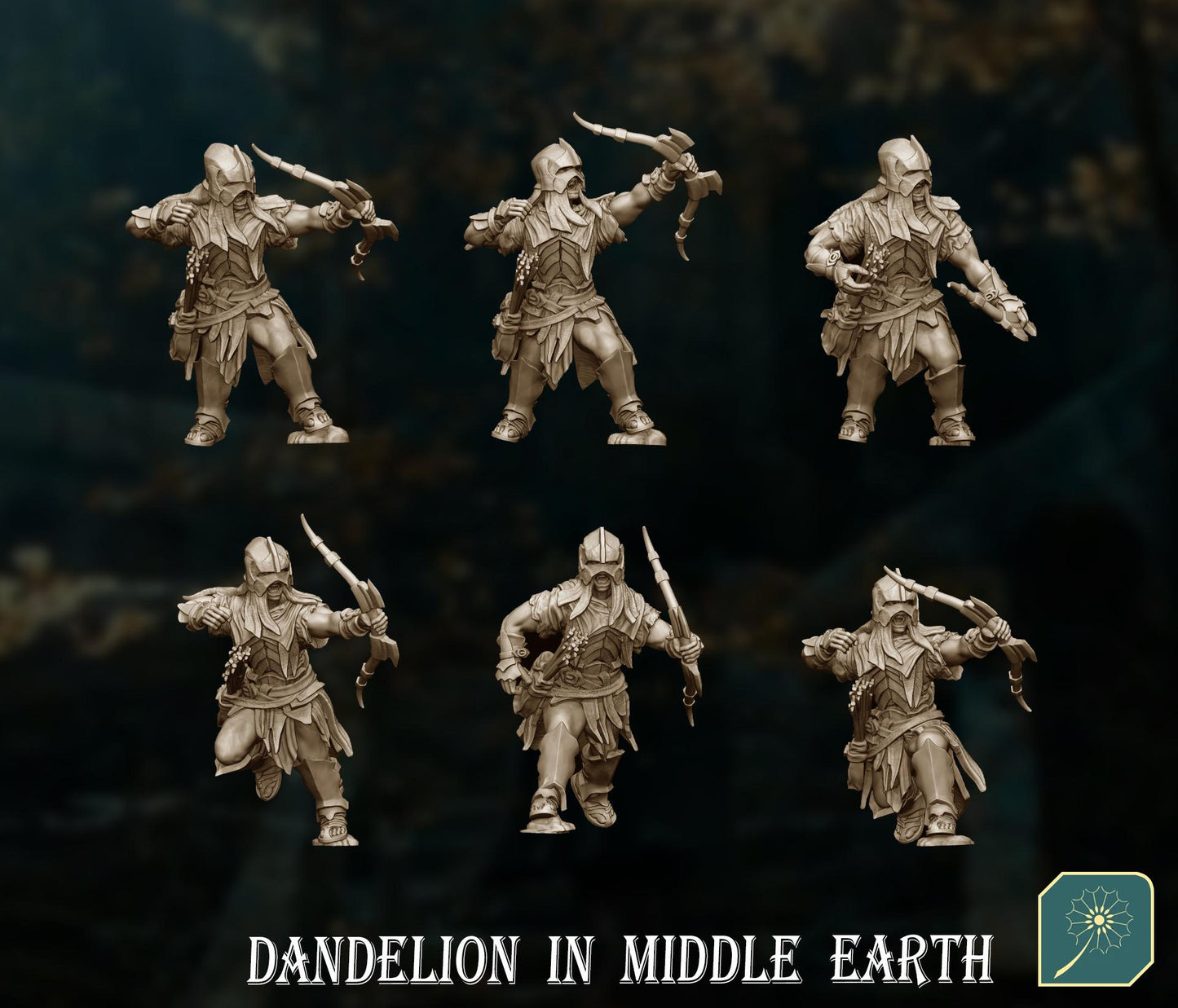 Half Orc scouts archers | Dandelion Miniatures | Uruk | White Hand | 28mm | mesbg | lotr | Beserker |