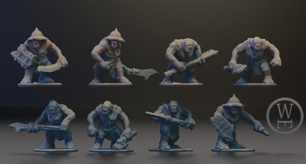 Morghei  Trolls | Wakes Emporium | 10mm | Warmaster | lotr | Middle earth | Trolls
