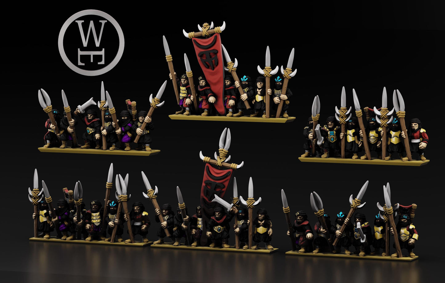Morghei Kabiliat Aljanubi Tribesman | Wakes Emporium | 10mm | Warmaster | lotr | Middle earth | Easterlings | Rhun | Haradrim