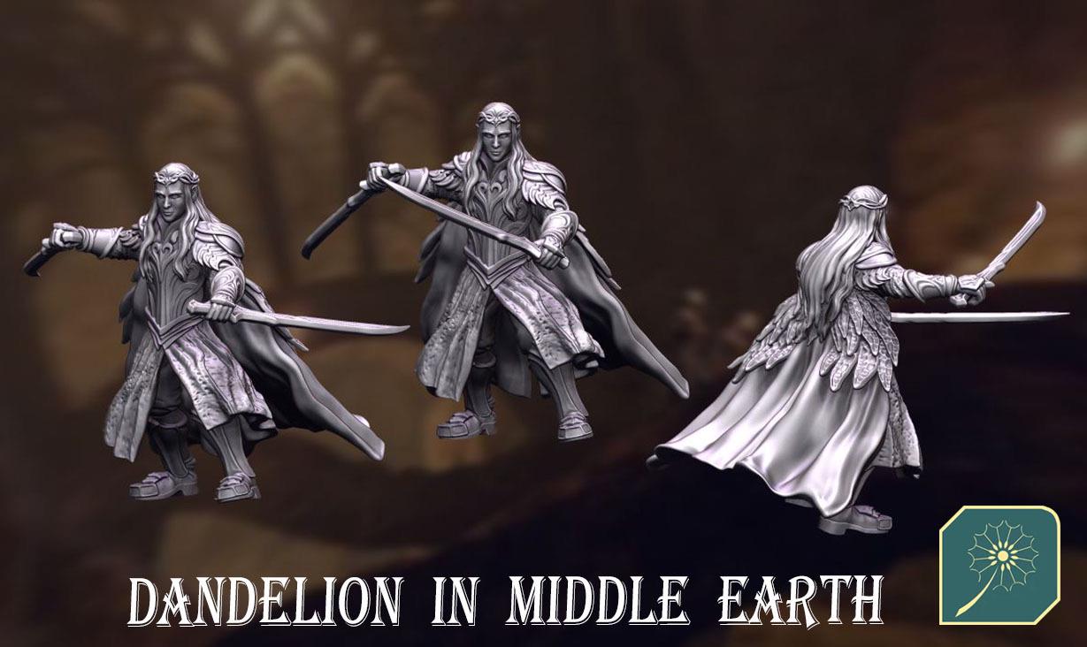 King of the Dark Wood Realm on Elk & Foot | Dandelion Miniatures | Woodland Realm | Mirkwood | mesbg | lotr | 28mm |