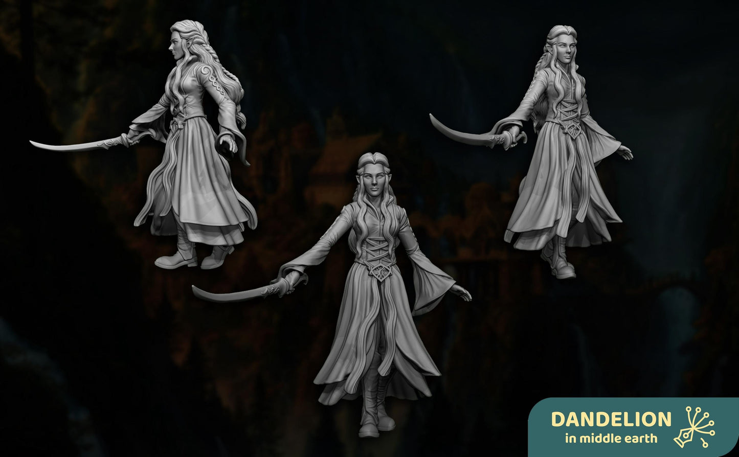 Deep Valley, Noble Maiden foot & mounted | Deep Valley Elves | Dandelion in middle earth | elven warriors | mesbg | lotr | 28mm | Arwen