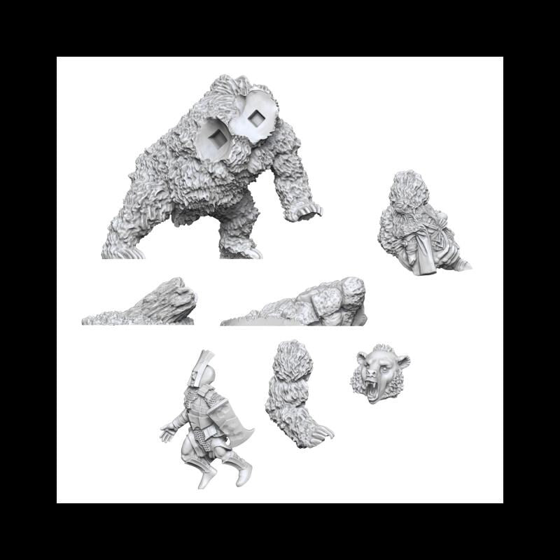 Werebear & Human Form | Unreleased Miniatures | Woodland Realm | Mirkwood | Beornings | mesbg | lotr | 28mm | The Hobbit | Beorn