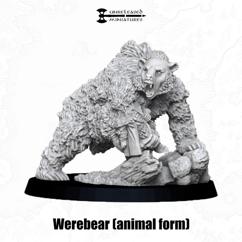 Werebear & Human Form | Unreleased Miniatures | Woodland Realm | Mirkwood | Beornings | mesbg | lotr | 28mm | The Hobbit | Beorn