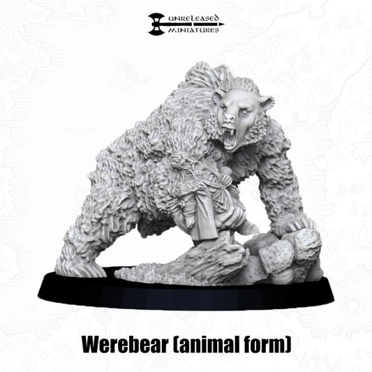 Werebear & Human Form | Unreleased Miniatures | Woodland Realm | Mirkwood | Beornings | mesbg | lotr | 28mm | The Hobbit | Beorn