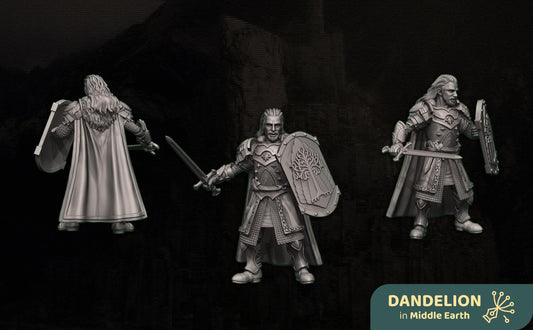 Last King of Guard Tower | Dandelion in middle earth | Gondor | Arnor  free people | White City | 28mm | mesbg | lotr |