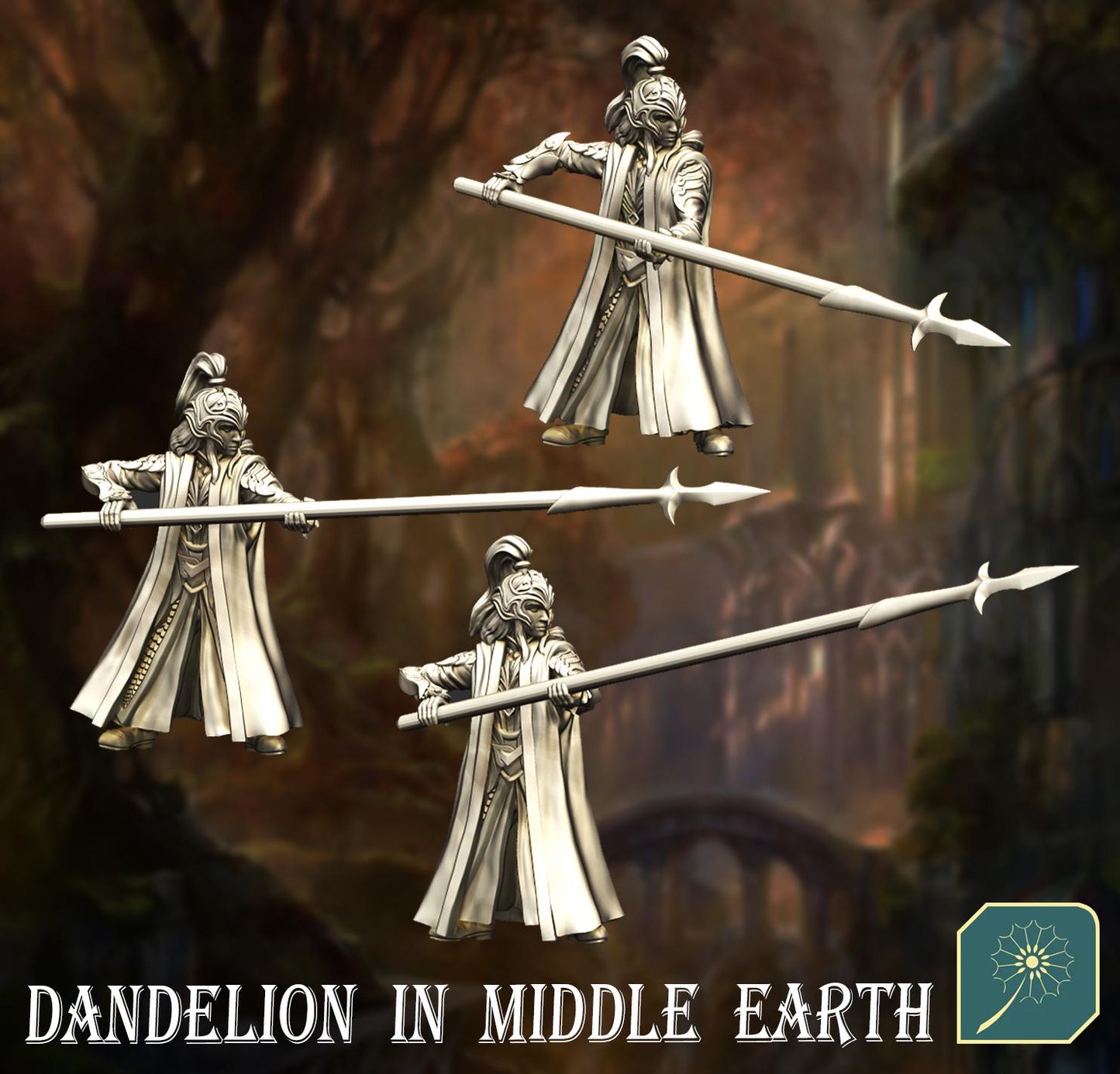 Golden Wood Council Guard | Dandelion Miniatures | elven archers | mesbg | lotr | 28mm |