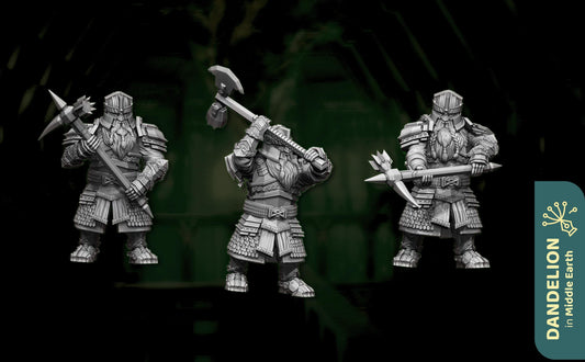 Lovely Mountain Hammerman | Dandelion in middle earth | Dwarves | mesbg | lotr | 28mm | erebor | thror | thrain |