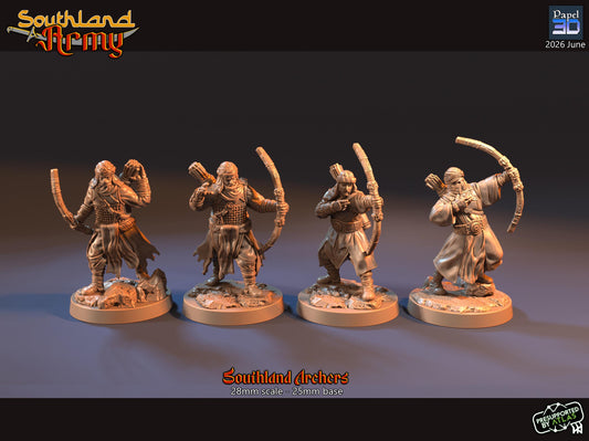 Southland Archers  | Papel 3D | 28mm | MESBG | lotr | Middle earth | Harad | rhun | easterlings | mordor | Evil
