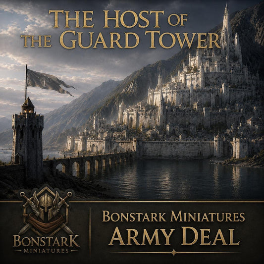 Guard Tower Army Warband Set | 28mm Fantasy Wargaming Miniatures | Full Army Bundle | RPG & Tabletop Proxy Models | MESBG