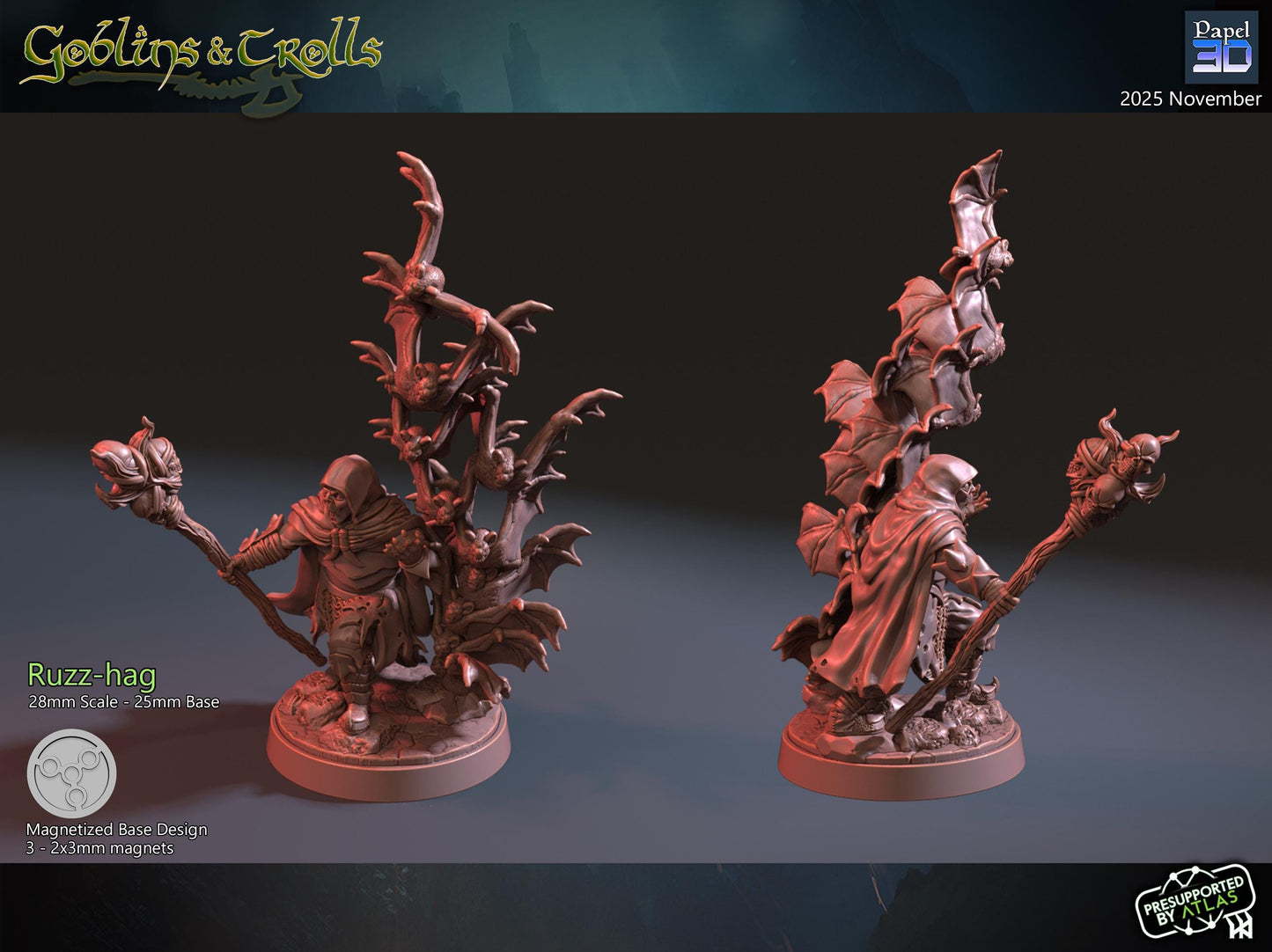 Goblins Troll Army Warband Set | 28mm Fantasy Wargaming Miniatures | Full Army Bundle | RPG & Tabletop Proxy Models | Moria | Khazad Dum