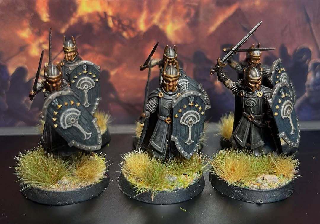 Men of West Starward infantry  Miniatures Set | 28mm Fantasy Infantry | Wargaming / RPG Tabletop Proxy Models | Resin Figures | numenor