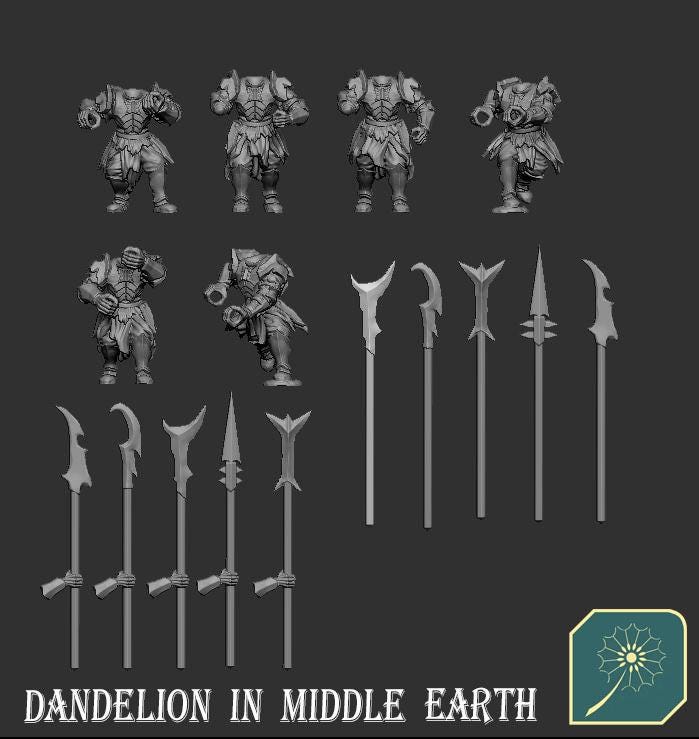 Legion of the White Orc Army Set | 28mm Fantasy Wargaming Miniatures | Full Army Bundle | RPG & Tabletop Proxy Models | Gundabad | Azog