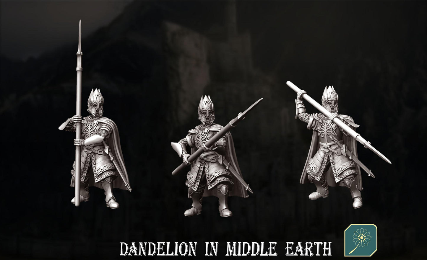 Court of the Fountain Army Warband Set | 28mm Fantasy Wargaming Miniatures | Full Army Bundle | RPG & Tabletop Proxy Models | MESBG | Gondor