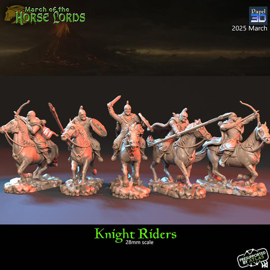 Horse Lord Elite Knight Riders  | Papel 3D | 28mm | MESBG | lotr | Middle earth | Rohirrim | Rohan