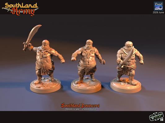 Southland Bouncers  | Papel 3D | 28mm | MESBG | lotr | Middle earth | Harad | rhun | easterlings | mordor | Evil