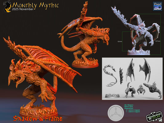 Shadow and Flame (Balrog)  | Papel 3D | 28mm | MESBG | lotr | Middle earth | Moria | Khazad Dum | mordor | Evil